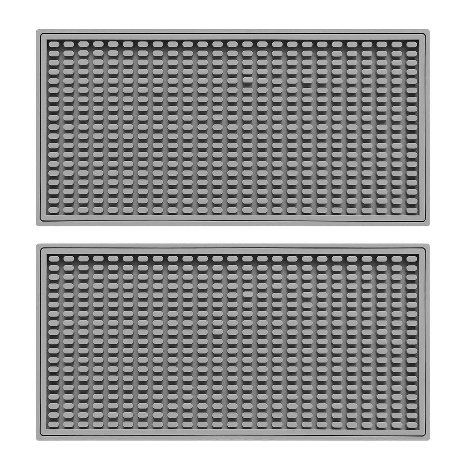 Tapetes de silicona para barra y escurridores de platos antideslizantes para cocina y bar