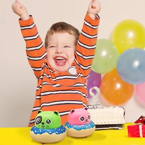 Miniatura 4 de SUYPAS Juguetes de coche para bebés de 1, 2, 3 años, regalos de cumpleaños de dona de inercia para niños pequeños de 12 a 18 meses  1 2 años de