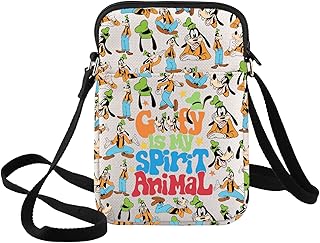 BWWKTOP Cartoon Dog Crossbody Bag Cartoon Dog Fans Gift Adjustable Strap Bag Funny Dog Merch