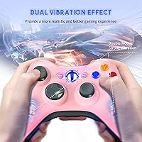 Vista 5 de Gamrombo 2 Pack Replacement for Xbox 360 Controller, Wireless Controllers Gamepad Upgraded Joystick Compatible with 360 & Slim, Windows 11/10/8/7 PC