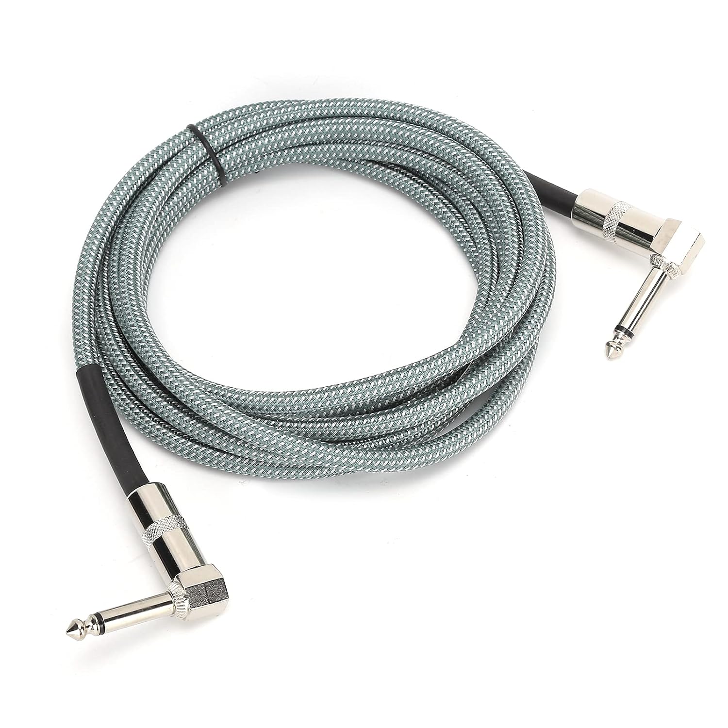 9.8ft Guitar Cable, 6.35MM Male Right Angle Jack, Electric Guitar Cable, Low Noise, for Mixers, Power Amplifiers, Microphones, Stage Audio, Plug and Play (JD6207)