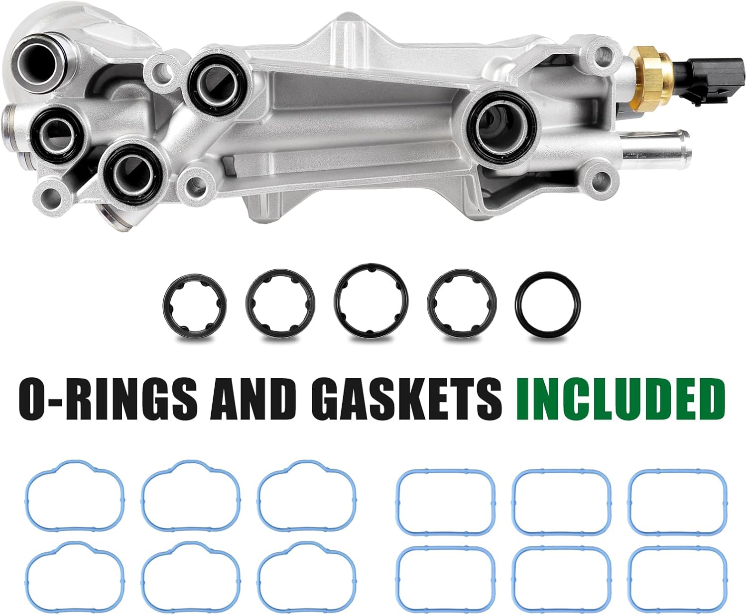 926-959 Aluminum Engine Oil Cooler and Oil Filter Housing Adapter 926-876 Fit for 3.6L 2011-2016 Dodge Charger Chrysler 200 300 Jeep Grand Cherokee Wrangler Ram ProMaster 6cyl | 5184304AE 68105583AF