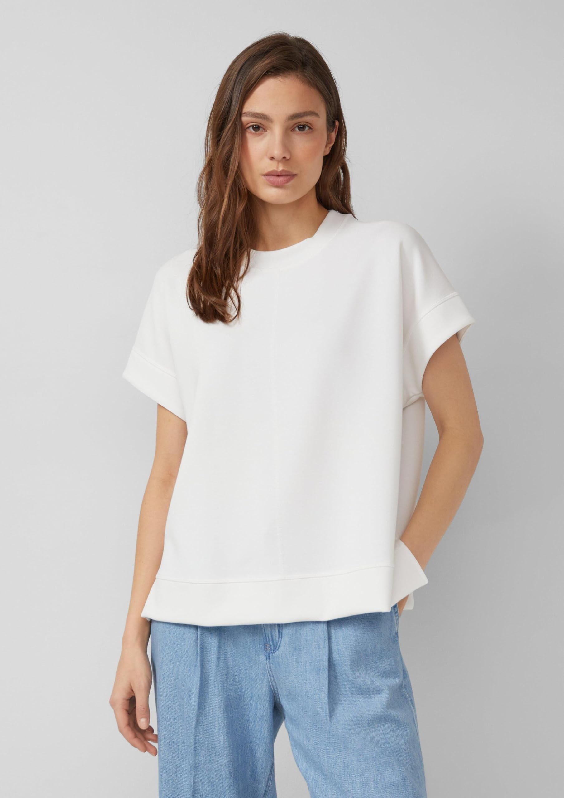 s.Oliver Oversized Sweatshirt aus Scuba