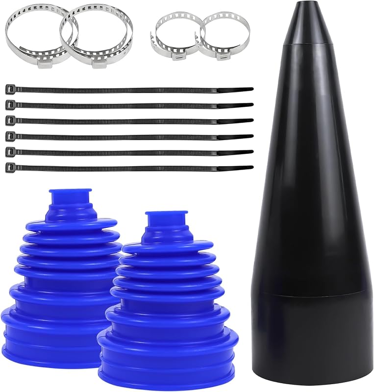 Kit de reparo da coifa da junta homocinética wuyaoyao em silicone com expansor – 13 peças, azul