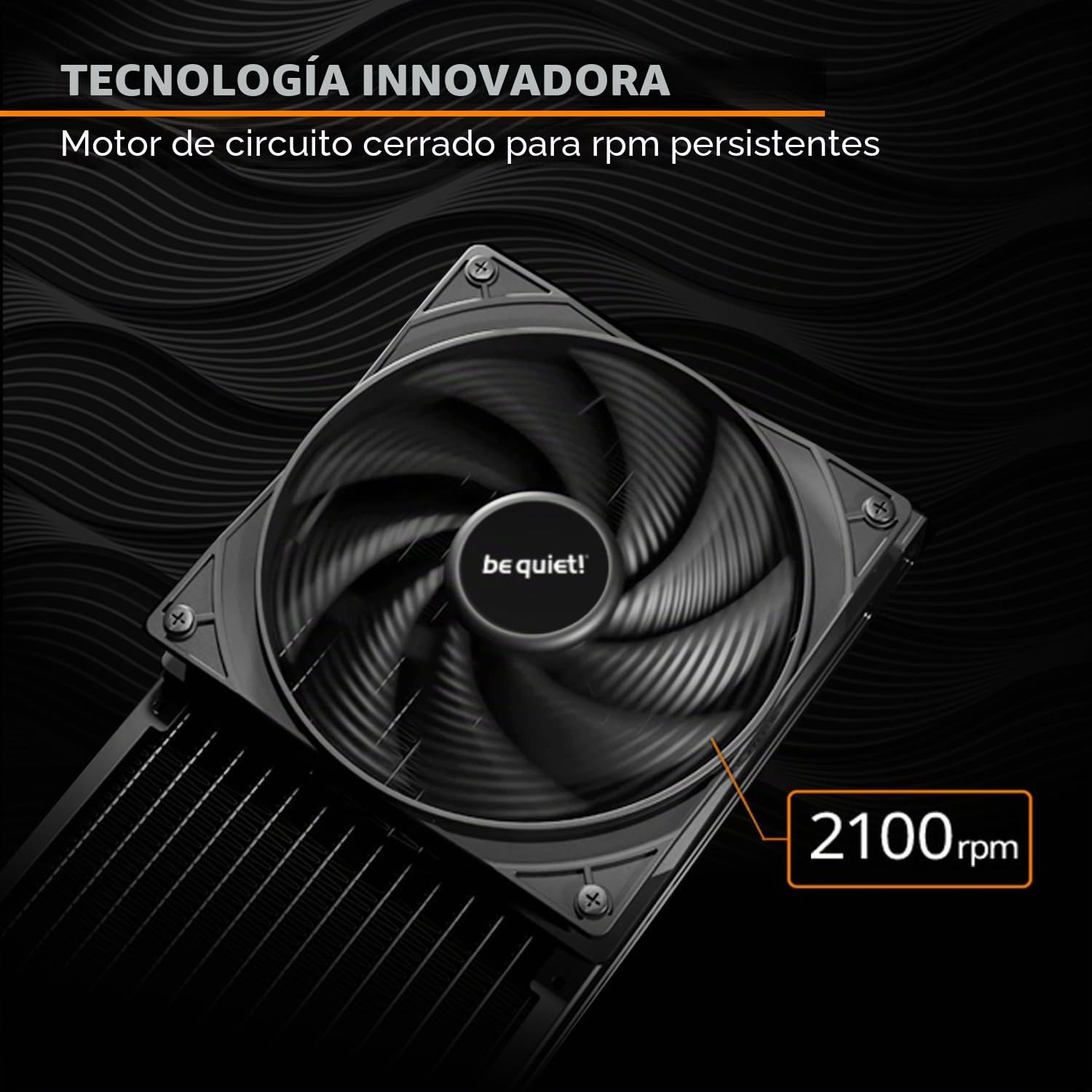be quiet! Pure Wings 3 ventilador PWM High-Speed de 120 mm, 3 ventiladores incluidos, alta velocidad máxima, baja velocidad mínima, marco del ventilador optimizado, muy silencioso