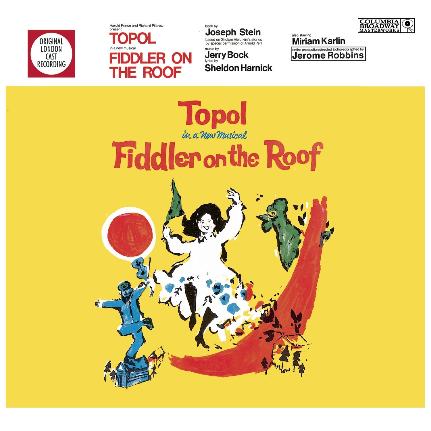 Fiddler On The Roof - Original Londo N Cast [Audio CD] Fiddler on the Roof; 1967 London Cast and Bock; Harnick; Stein