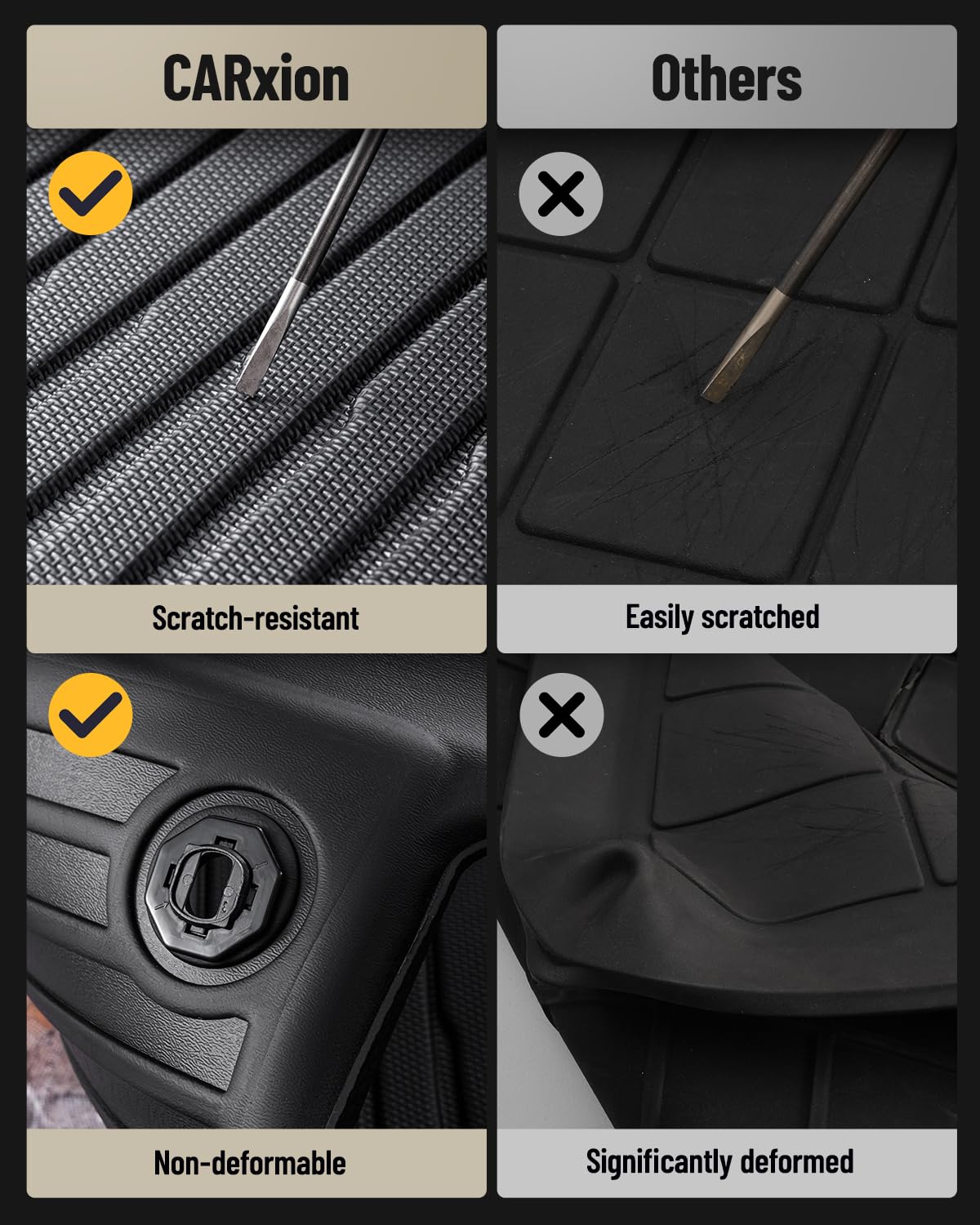 Car Floor Mats for Toyota 4Runner 2003-2009 4th Gen Cargo Trunk Liner All Weather Accessories Rubber Carpet Custom — view 8