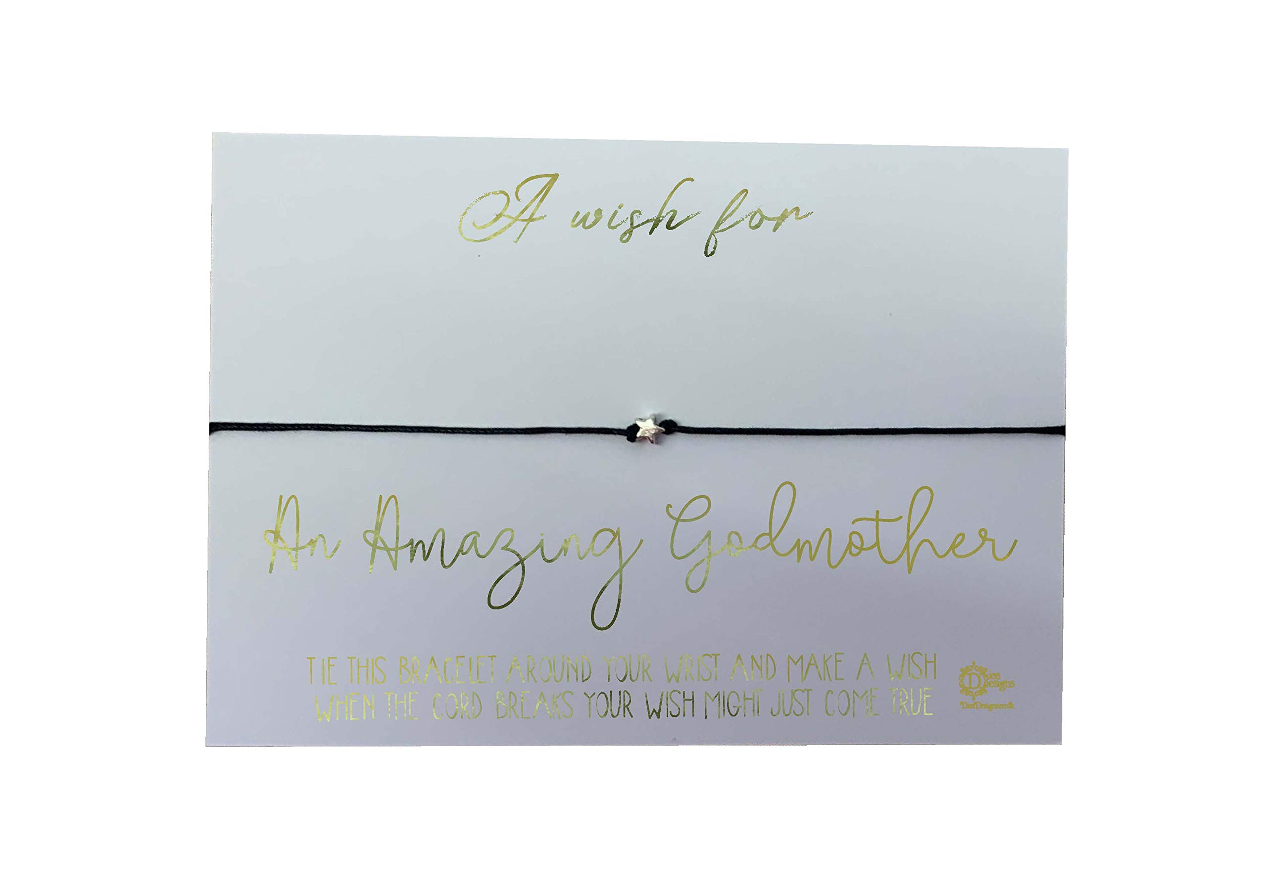Wish Bracelet - A Wish for an Amazing Godmother DD744 (Gold Foil)