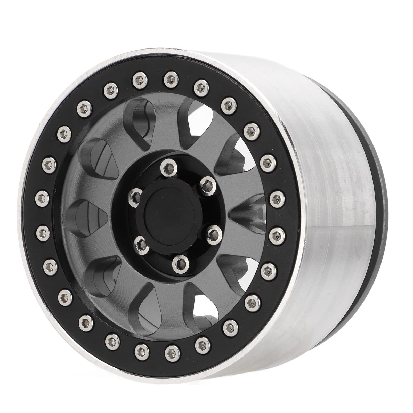 Cerchi per ruote di auto RC, 4 pezzi, cerchi di ricambio in lega di alluminio per auto RC SCX6 1/6, ruota leggera e resistente da 2,9 pollici per auto telecomandata fuoristrada con (Di Colore)