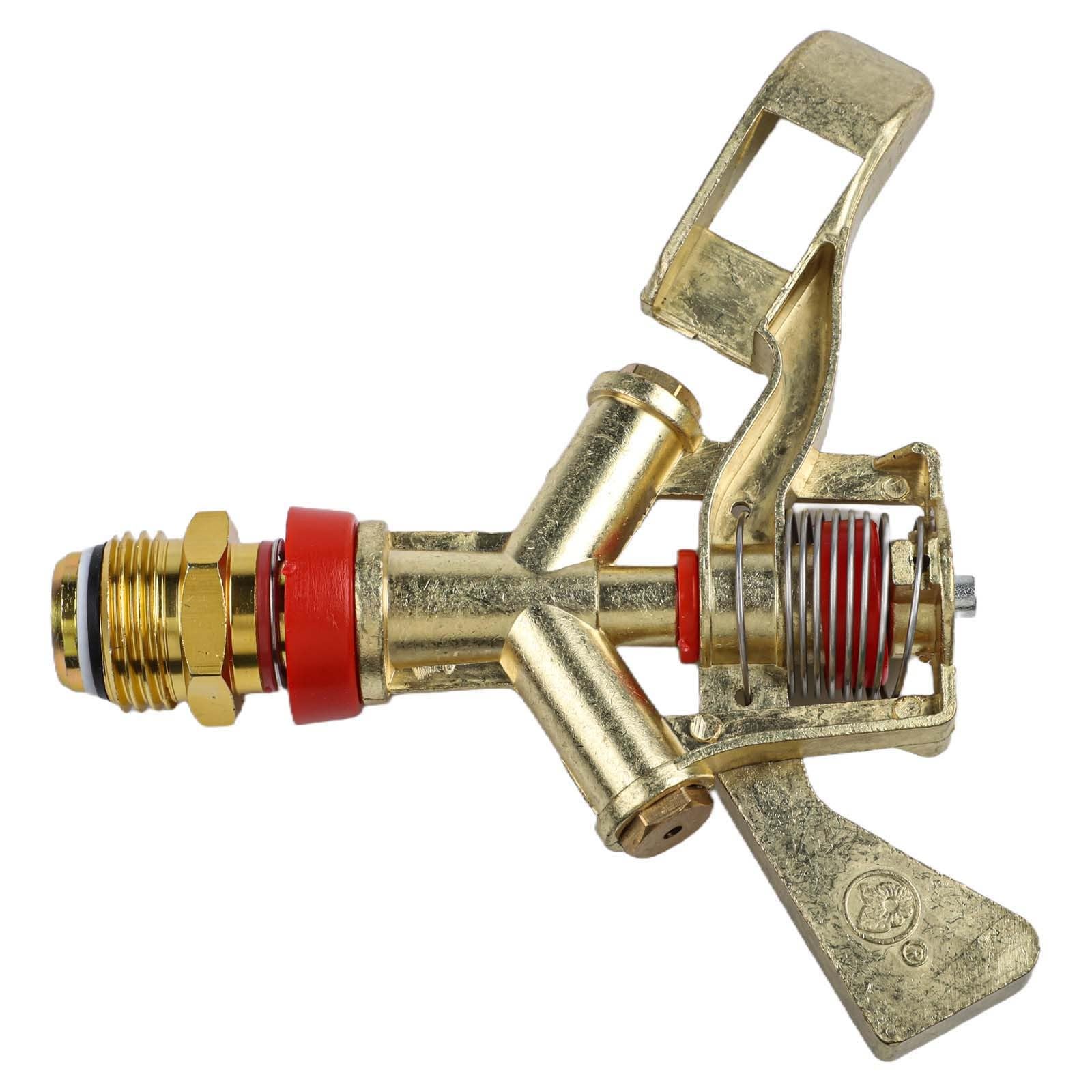 Messing-Sprinkler, 30,5 cm Außengewinde, verstellbare Grad-Rotation, Gartenbewässerungskopf, Rasen, Landwirtschaft, Bewässerung