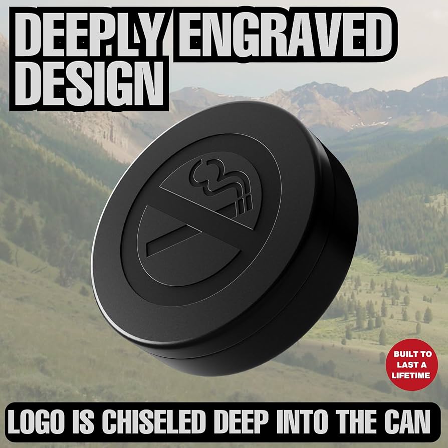 Zyn Magnetic Metal Can with Magnetic Closure - Slim Black