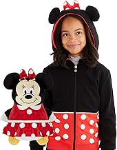 Cubcoats Minnie Mouse 2 in 1 Transforming Hoodie and Soft Plushie Red and Black