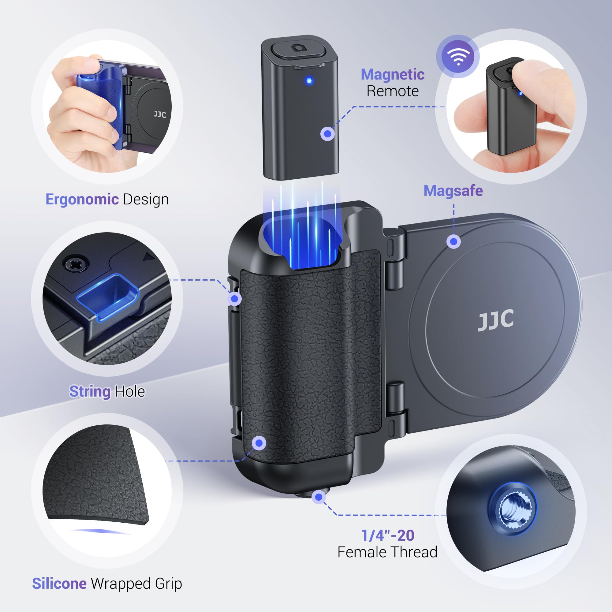 iPhone - ＪJさん専用 Amazon.com: JJC Magnetic Phone Camera Grip Handle with