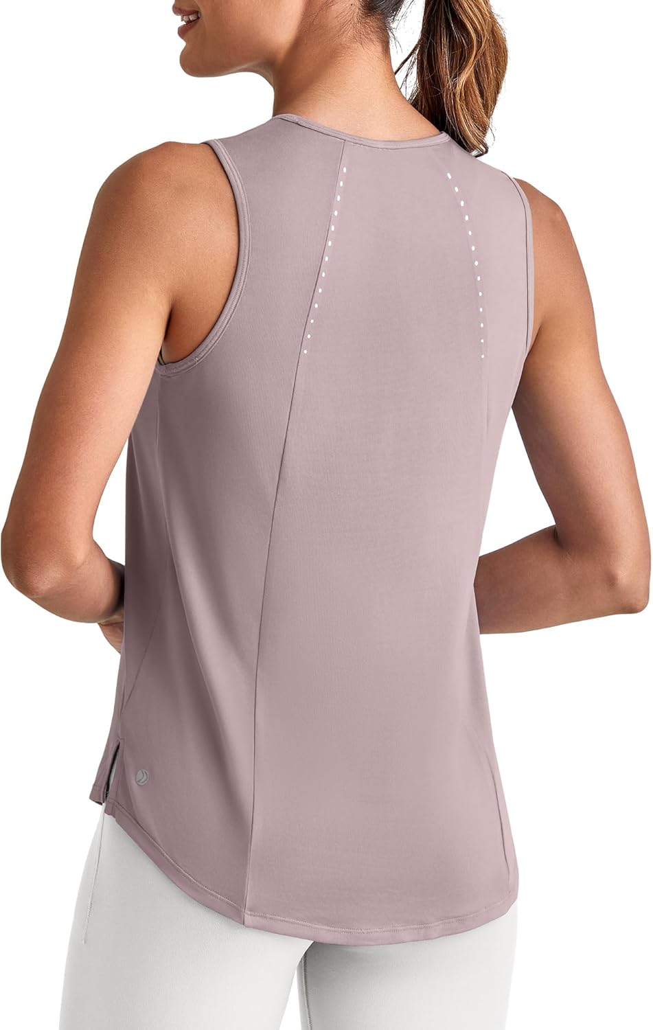 G4Free Lightweight Workout Tank Tops for Women High Neck Athletic Long Tanks Sleeveless Summer Running Gym Shirts