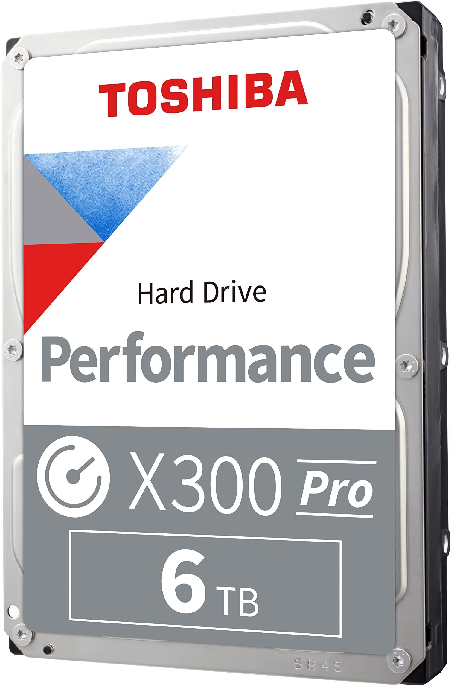 Toshiba X300 PRO 6TB High Workload Performance Creative Professional 3.5" Internal Hard Drive - Workload Rate Up to 300TB/Year CMR SATA 6 GB/s 7200 RPM 512 MB Cache - HDWR760XZSTB