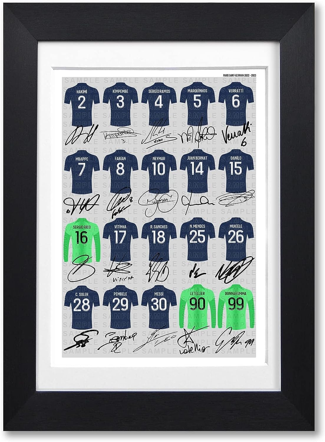 Maillots PSG saison 2024 2025 I Affiche Paris Saint Germain – Chistera - Panenka