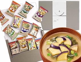 Amano Foods Miso Soup Gift Set with Shiki Shiki, Assorted 8 Types | Assorted, Boxed, Wrapped, Incense Reflectors