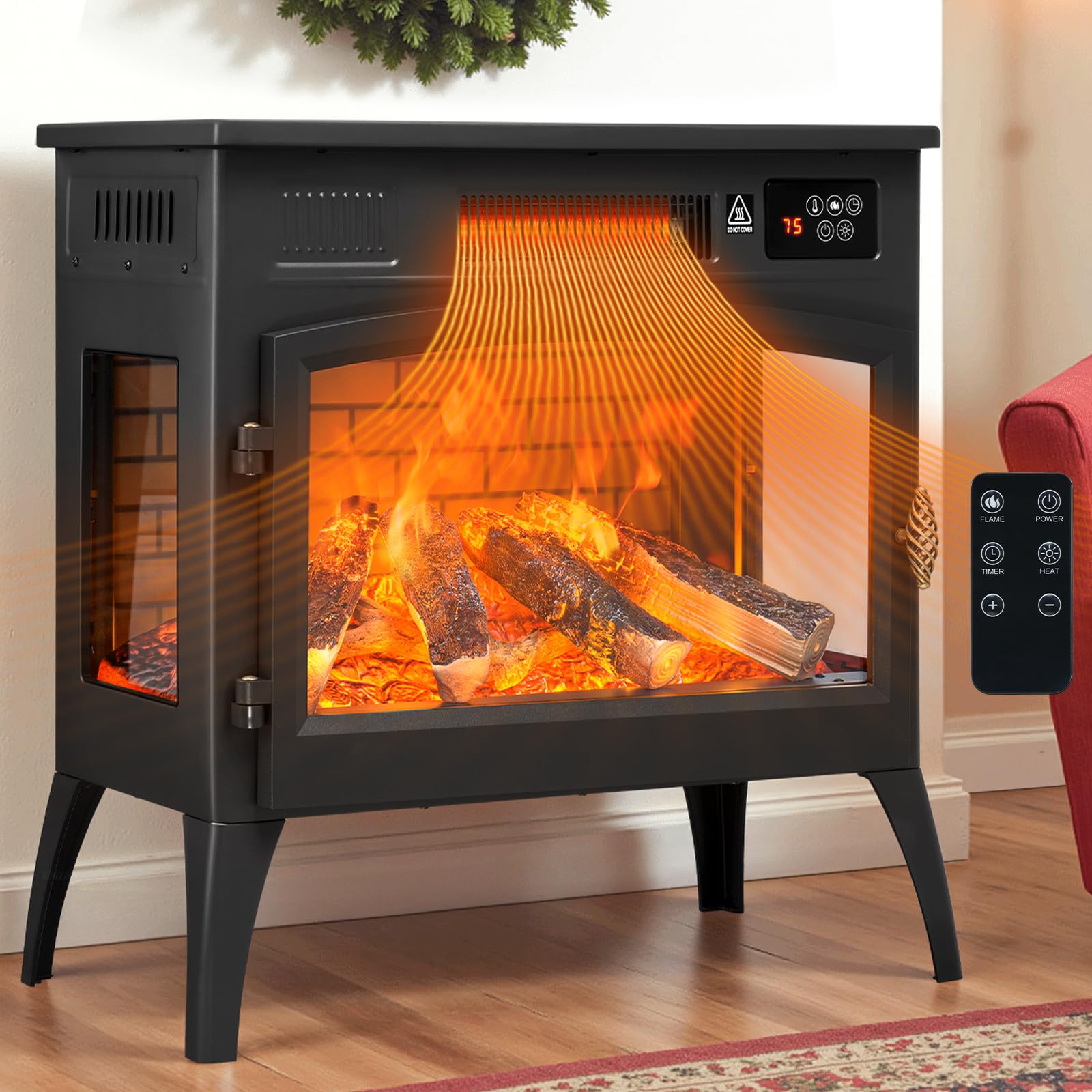 Dovov 24-Inch 3-Sided Infrared Stove