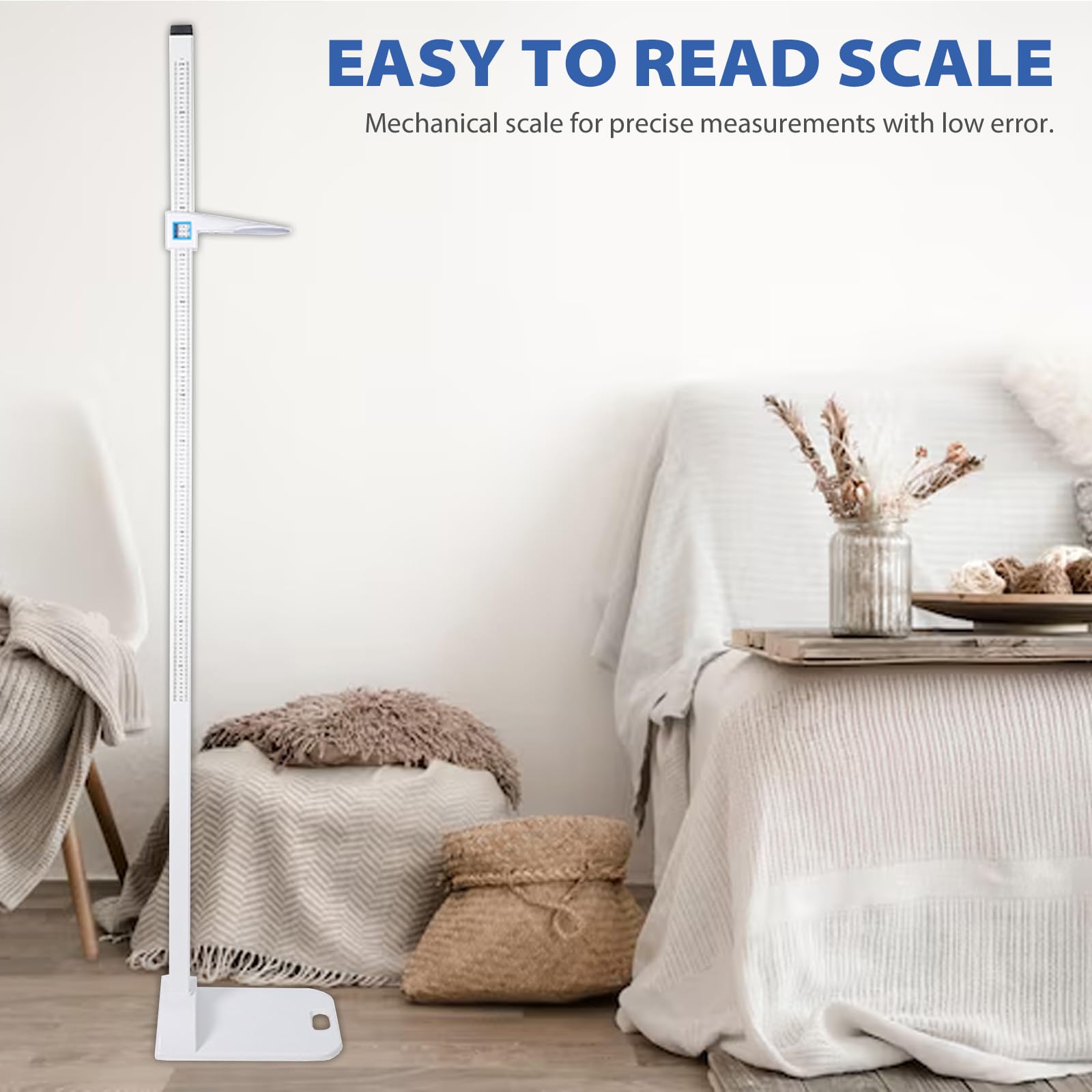 Stadiometro Portatile 20-210 cm Barra di Misurazione Altitudine Digitale Altimetro Medico Display Doppia Scala