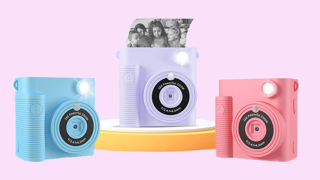 EACOPOL Kids Instant Print Camera With Dual Lens, 1080P HD Digital Camera, 2.4" Screen, 32GB - View #3