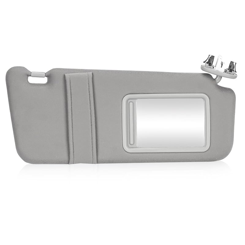 Para-sol direito do passageiro com luz para Toyota Camry com teto solar 2007 a 2011, cinza TadaMark 8SV0078-max