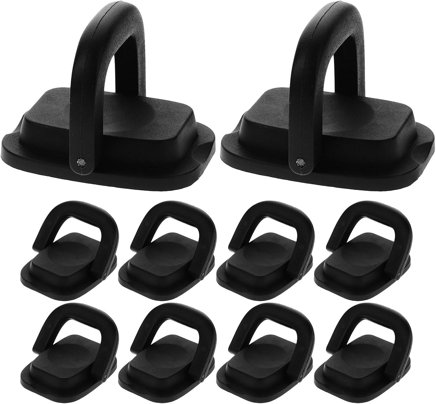 COLLBATH 10pcs Foldable Pot Lid Handle Replacement Knobs, Plastic Knob Cap for Cookware, Pan Lid Handle 2.6" X 2.2" X 2"