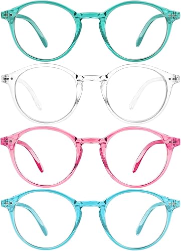 Miniatura 16 de Yogo Vision Blue Light Blocking Glasses Men Women Computer Anti Eyestrain Glasses Round Frame Blue Light Blocker Eyeglasses