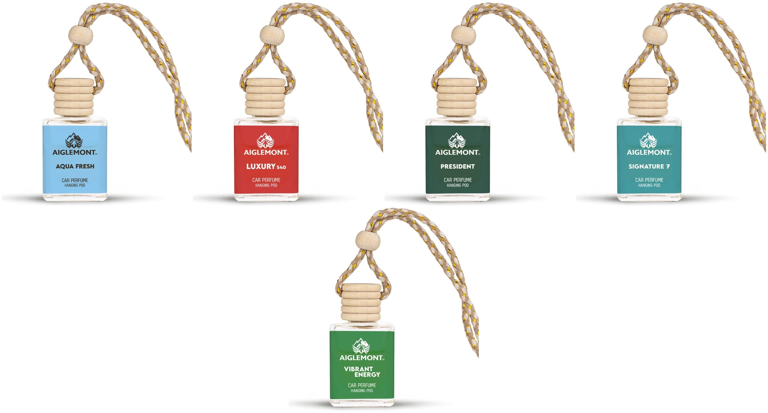 Car Perfumes combos | Aqua Fresh+ Luxury 540 + President+ Signature 7 Scent+ Vibrant Energy| Combo of 5 | 10 ml Each-image-46