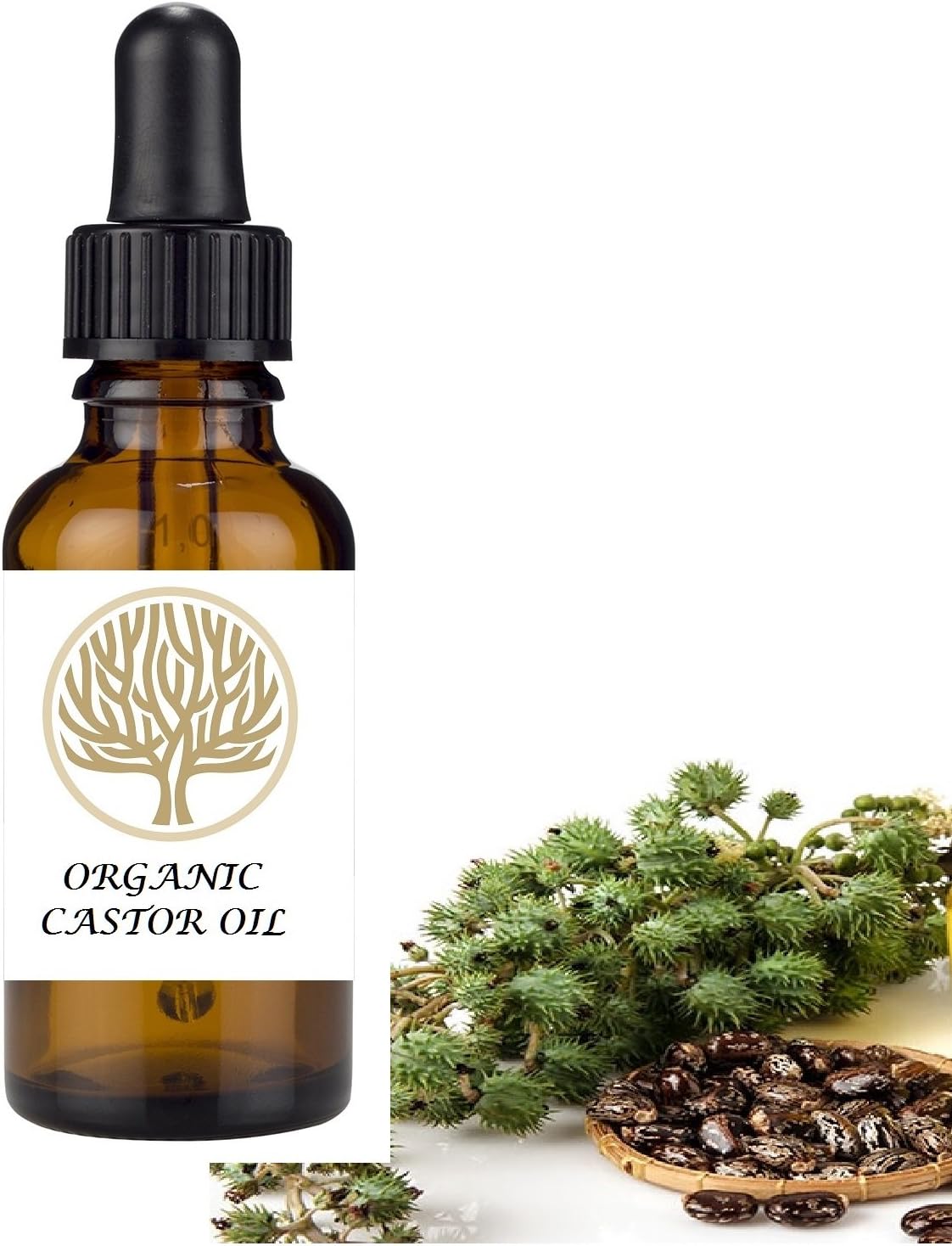 100% NATURAL Organic Castor Face, Eyelash & Body Oil. (30ml)