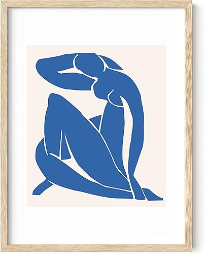 HAUS AND HUES Matisse - Póster impreso y de exposición de arte, póster y póster de Henri Matisse para paredes de exposición, arte de póster azul