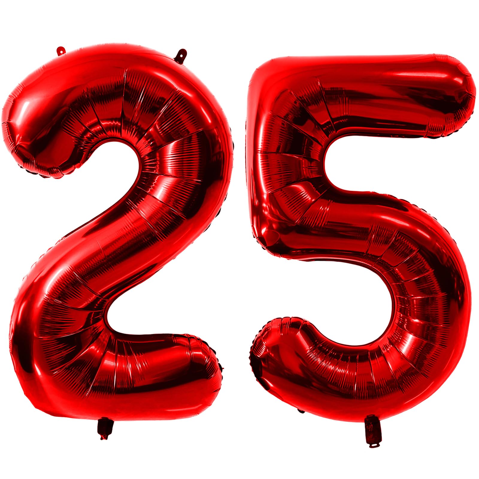 40 Inch Red Number 25 Balloons, Red 25 Balloon, Red Large Foil Number 52 Balloons, Birthday Wedding Anniversary Party Decoration Graduation Ceremony digital Decorations โ image 1