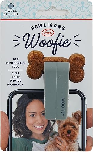 Miniatura 4 de Genuine Fred Howligans Woofie - Herramienta para teléfono celular Pet Selfie, color gris