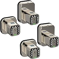 Vista 10 de IU53 - Cerradura de puerta con teclado y huella digital de doble cara, para todo tipo de clima, entrada biométrica totalmente impermeable