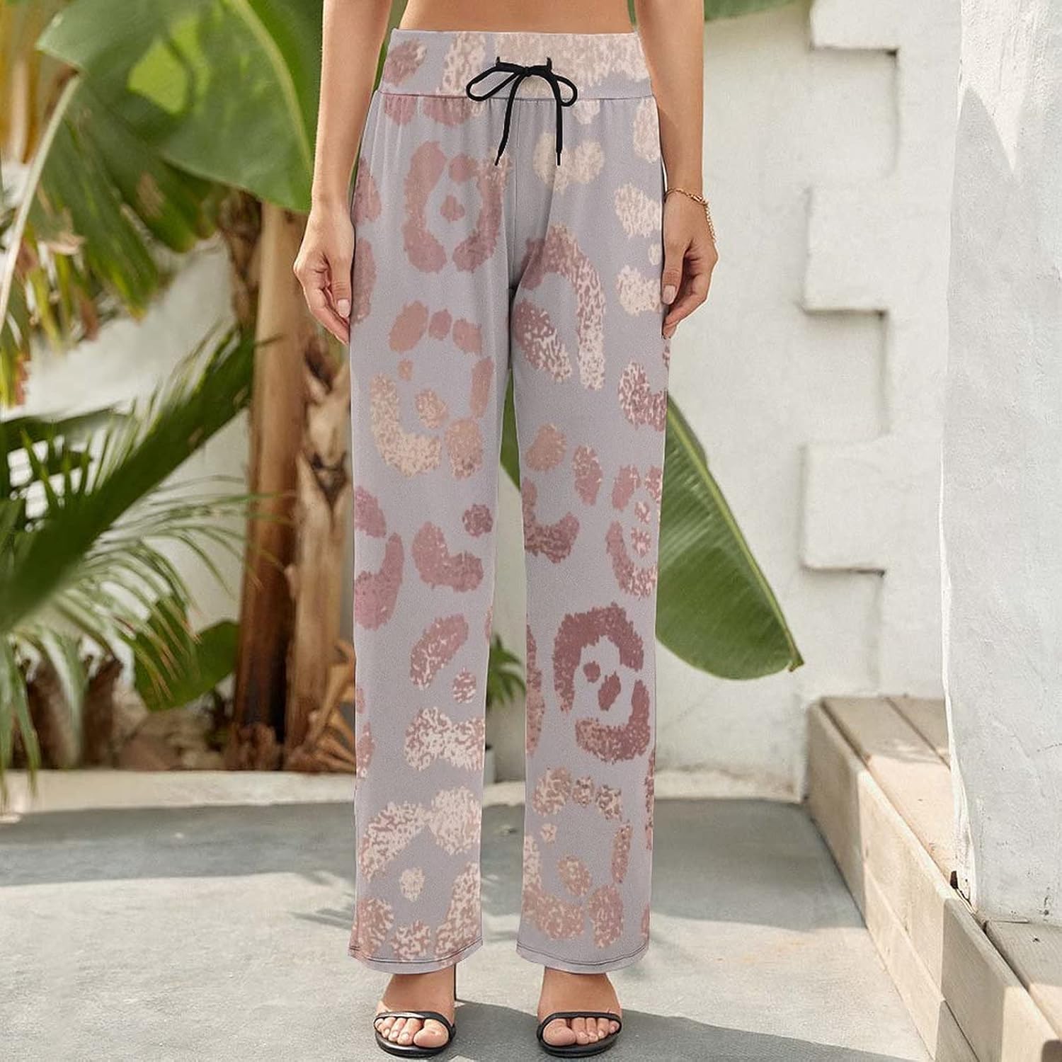FUFUMALL Women's Comfy Yoga Pants Loose Sweatpants Wide Leg Lounge Long Pants : Sports & Outdoors