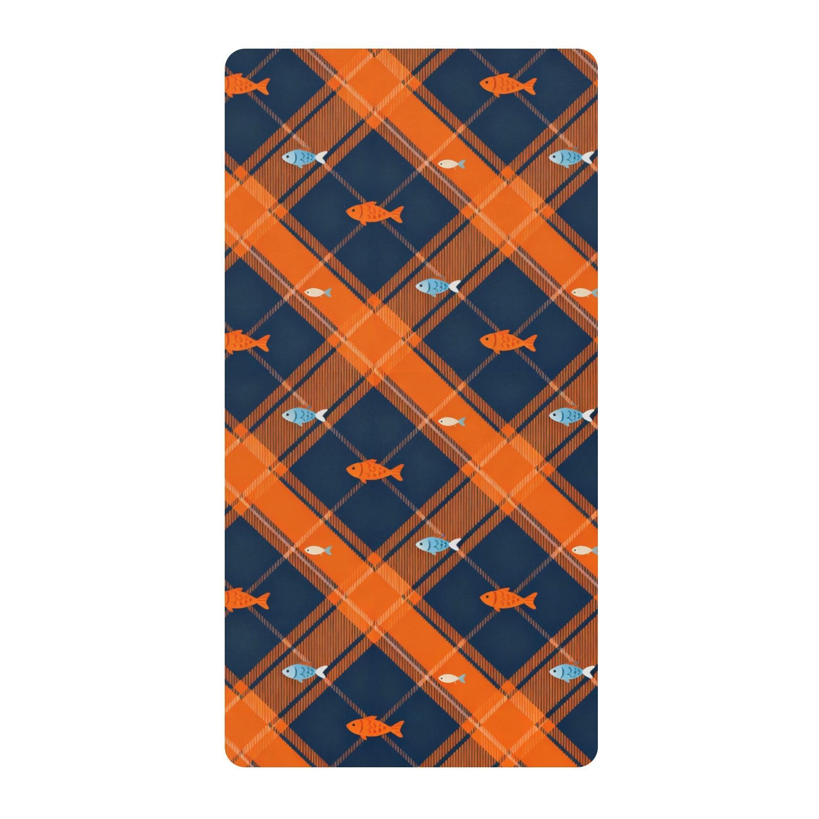 Drap housse berceau en coton motif poissons pour bébé garçon et fille
