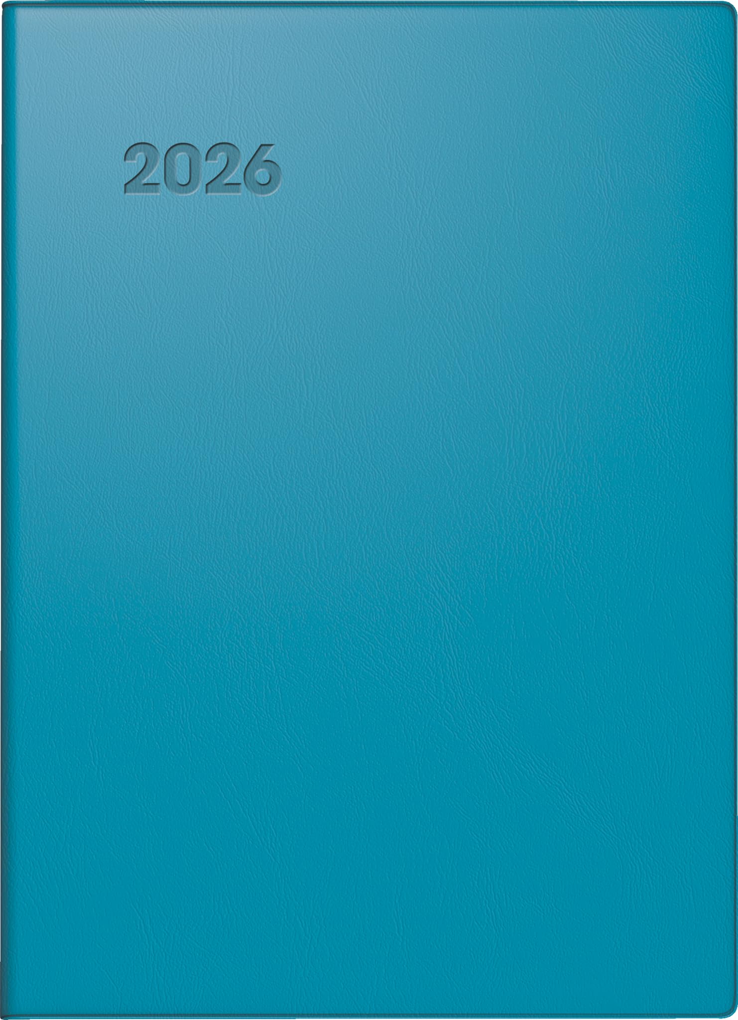 BRUNNEN Pocket Calendar Model 731 2026 | A6, Plastic, Petrol