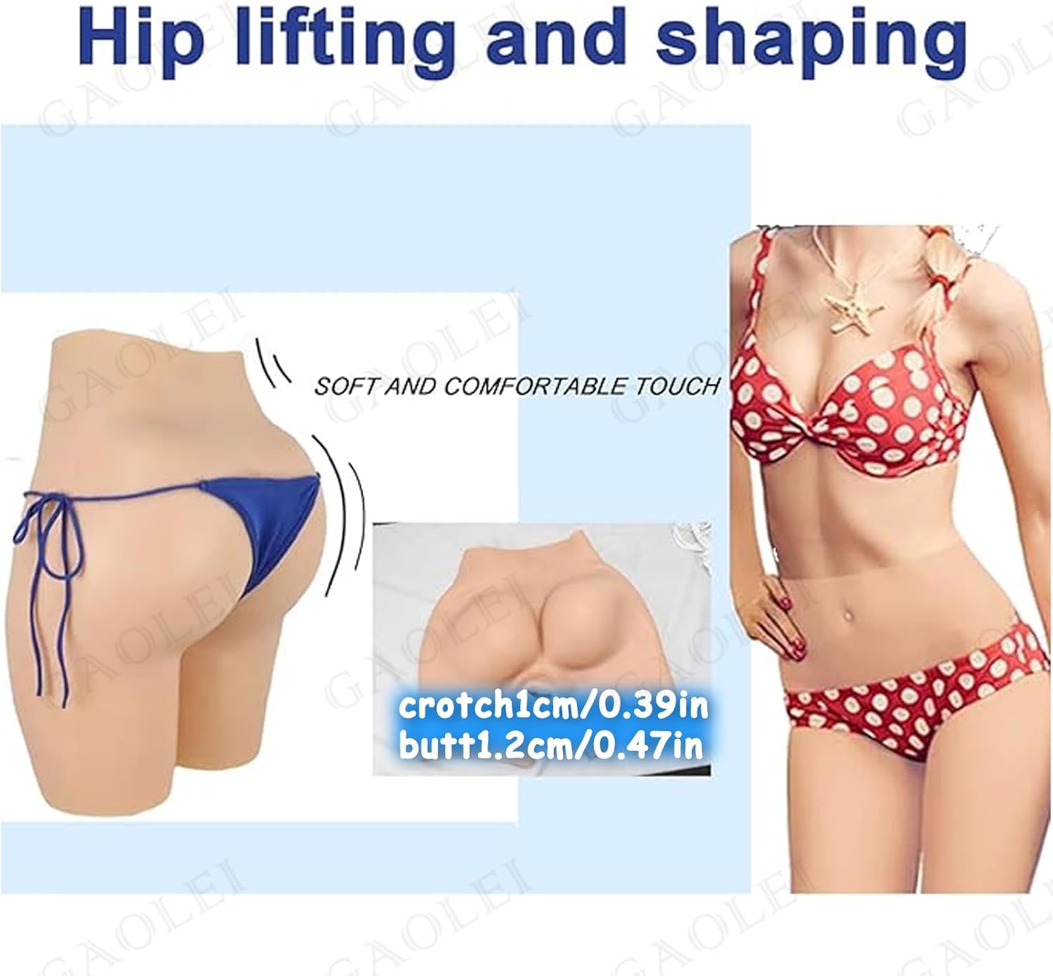 Full Silicone Panties Realistic Vagina Underwear Hip Enhancer Male to Female Hide Gaffel Panties for Drag Queen
