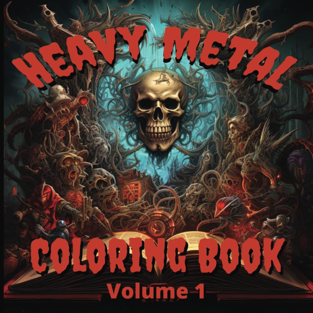 Heavy Metal Coloring Book: Volume 1: Kichta, Shawn: 9798867545284 ...