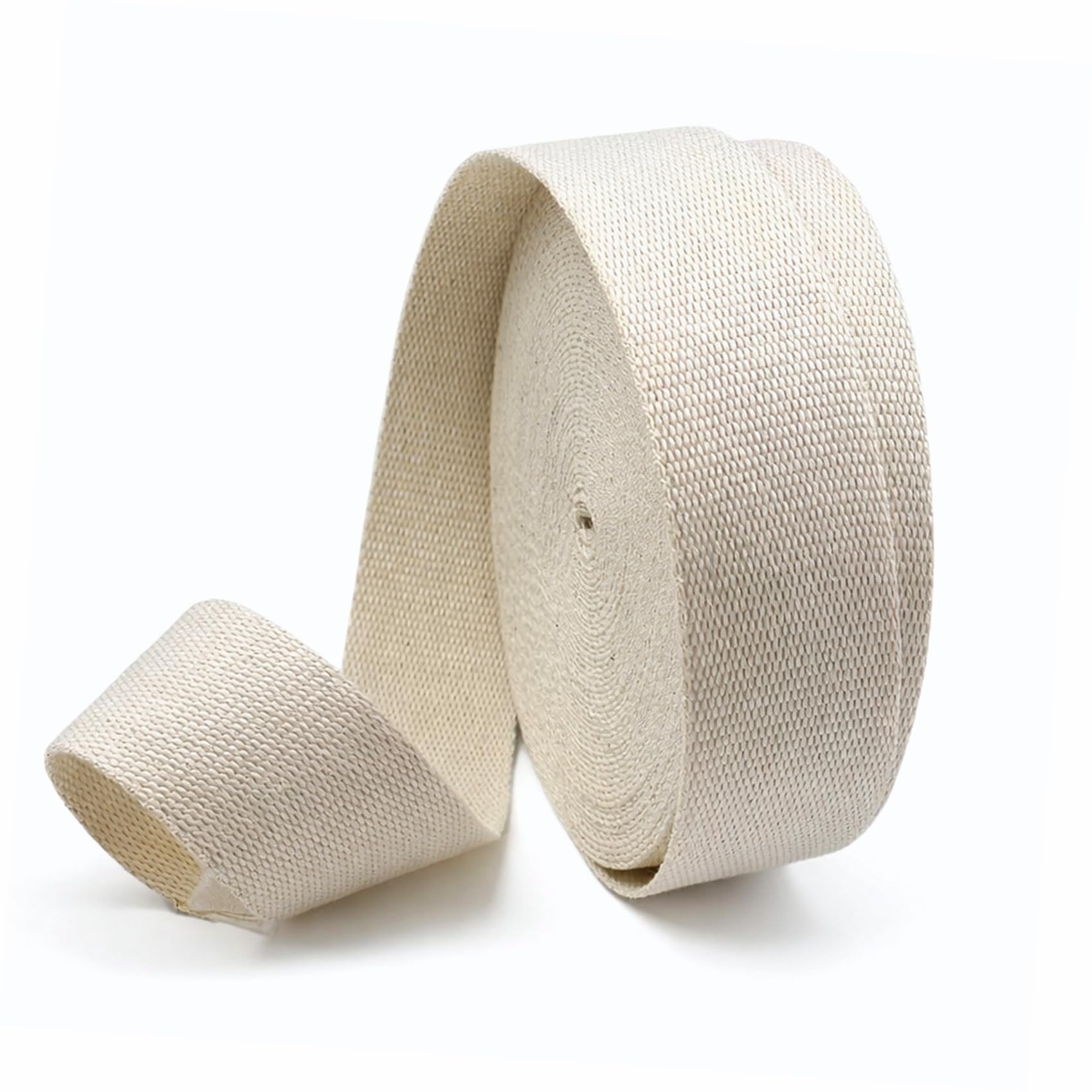 Photo 1 of 1 Inch Heavy Cotton Webbing Straps for Bags, Natural 100% Cotton Webbing Tape, for Backpack Straps, Bag Handles & DIY Sewing?1 Inch X 12 Yards?