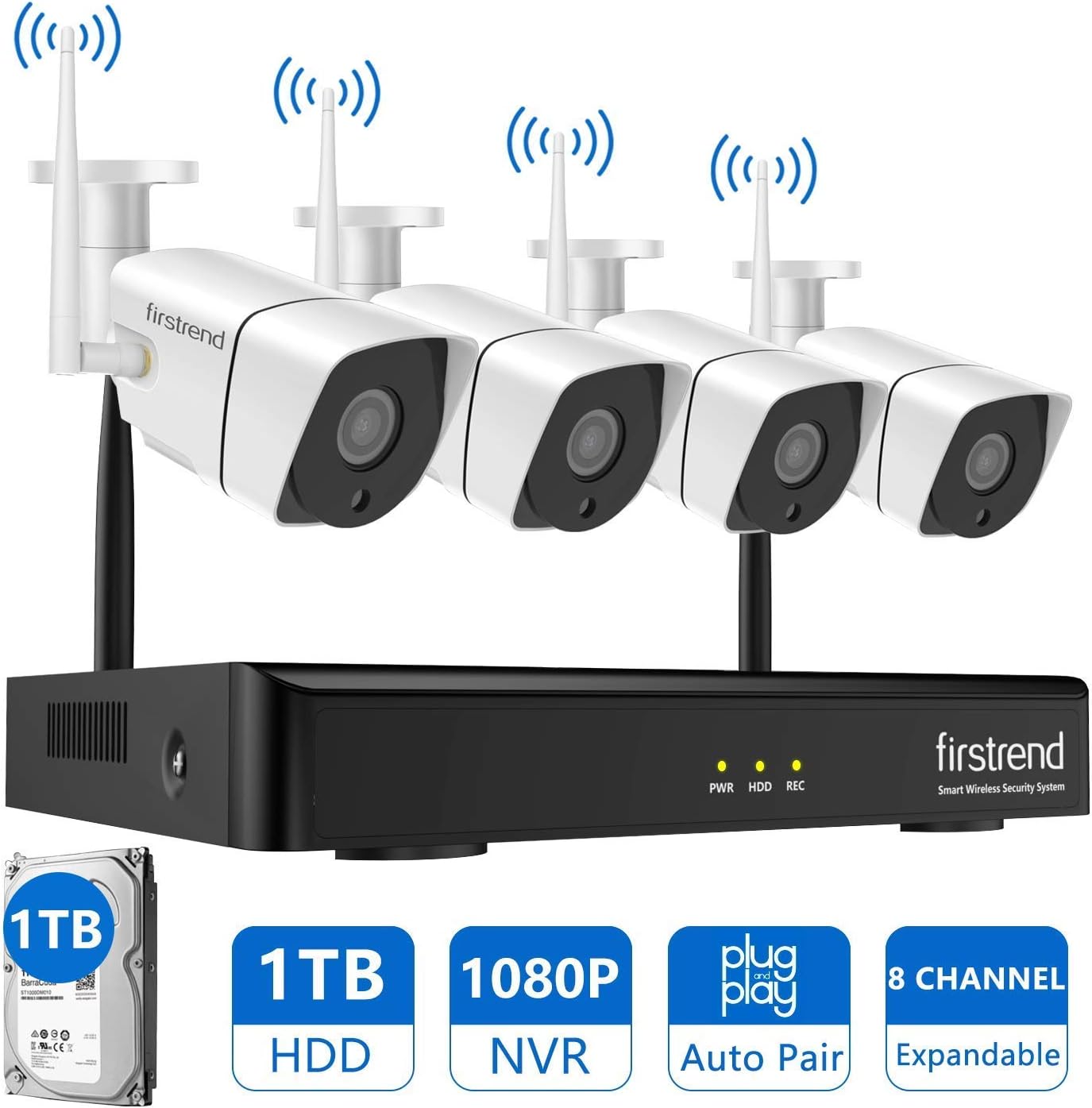 8CH Wireless Security Camera System
