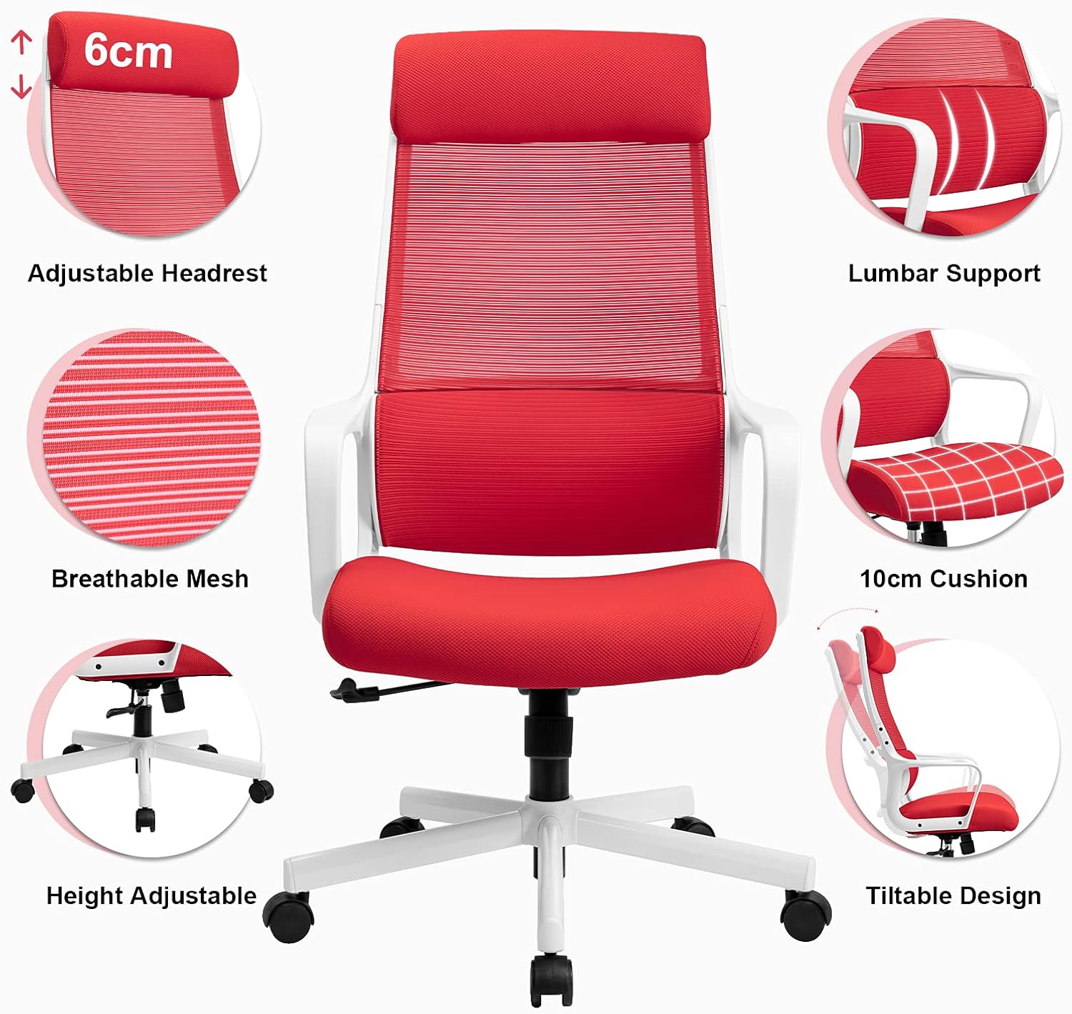 MELOKEA Ergonomic Office Chair features