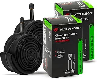 Hutchinson - Lot de 2 Chambre À Air - VTT - Standard - Résistance Et Anti-Crevaison - Valve Presta ou Schräder - Épaisseur...