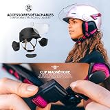 CASR Glow Casque Vélo & Trottinette, LED - Adulte Homme & Femme - Rose, M - 5