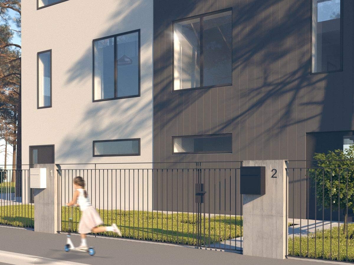 Base by Bravios - Contemporary Designer Mailbox in Powder-Coated Black