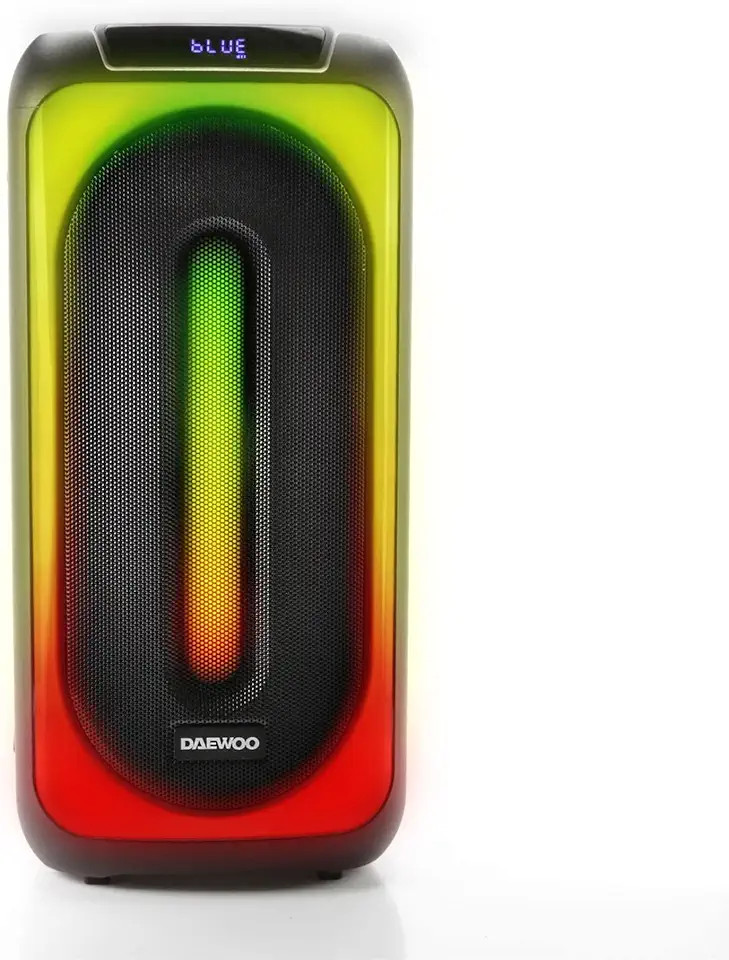 Caixa de Som Portátil Partybox 600, Modelo DW815, Conexão Bluetooth Versão 5.0, Cor Preta, Daewoo.