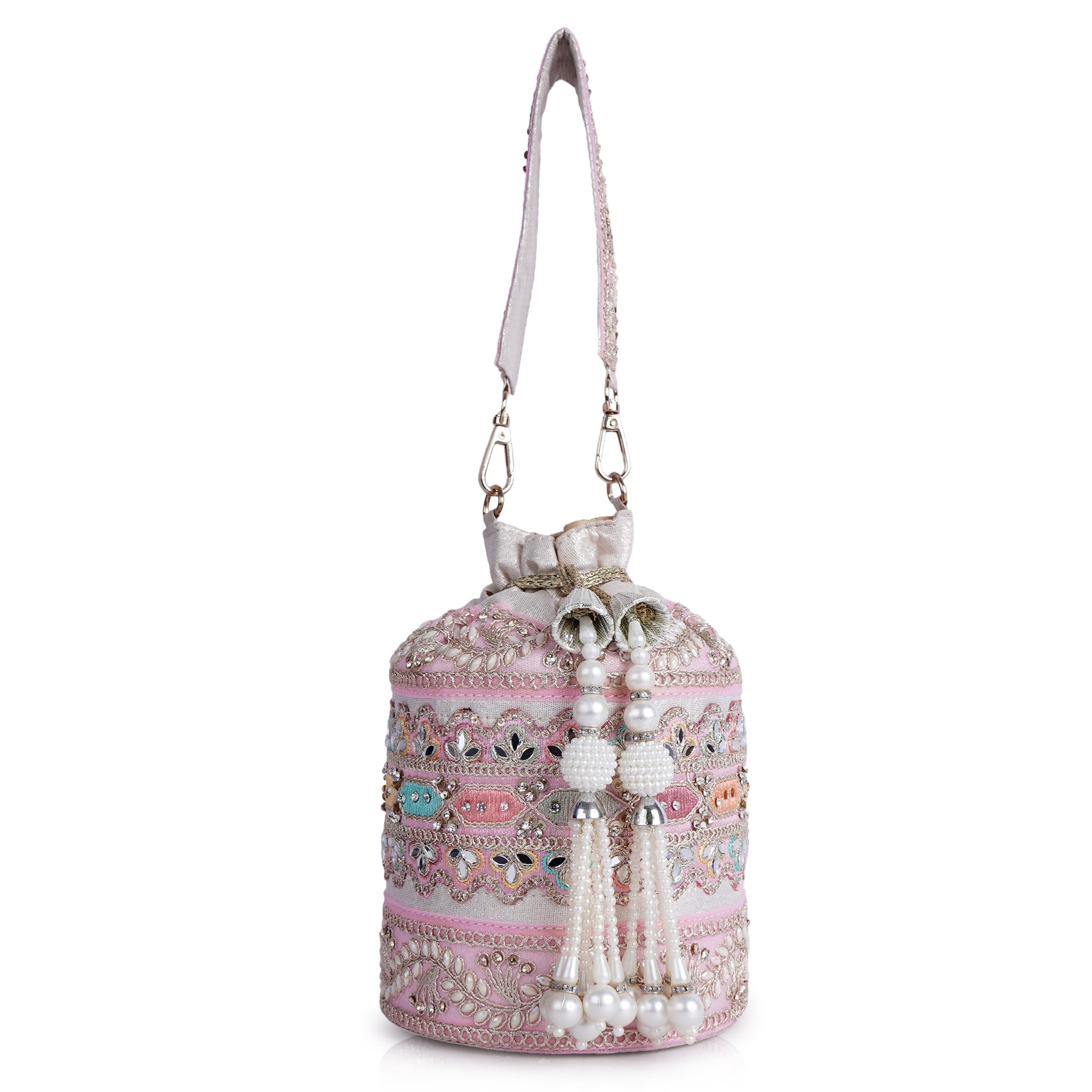 Velvet SilK Stylish Embroidery Unique Design Trendy Traditional Ethnic Wedding Party Handheld Potli Women-image-47