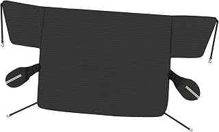 DECORNIJIA Cubierta para Parabrisas de Coche Resistente de Tela Oxford Protector contra Nieve Hielo y Sol para Ventanas de Autos y Suvs Grande con Reflejo Verde para Protección Exterior