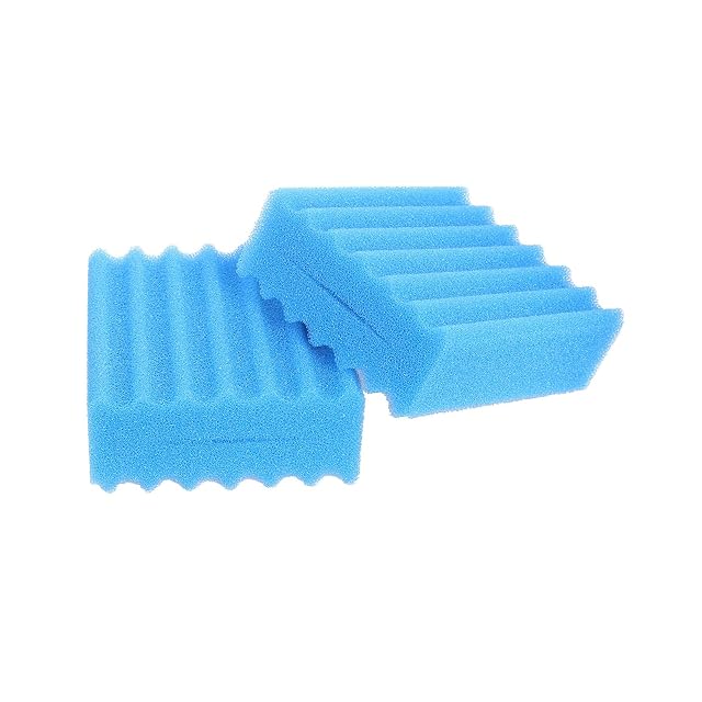 Foto 2 de 3 de Filtro De Esponja Acuario Ajuste de Esponja Gruesa Azul Compatible para Filtro de Estanque Filtros De Esponja…