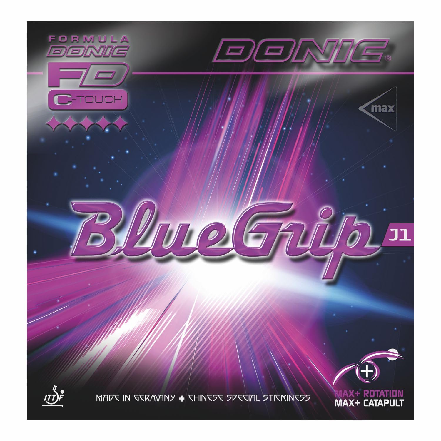 DONIC Bluegrip J1 Max Table Tennis Rubber, Colour - Black-image-16