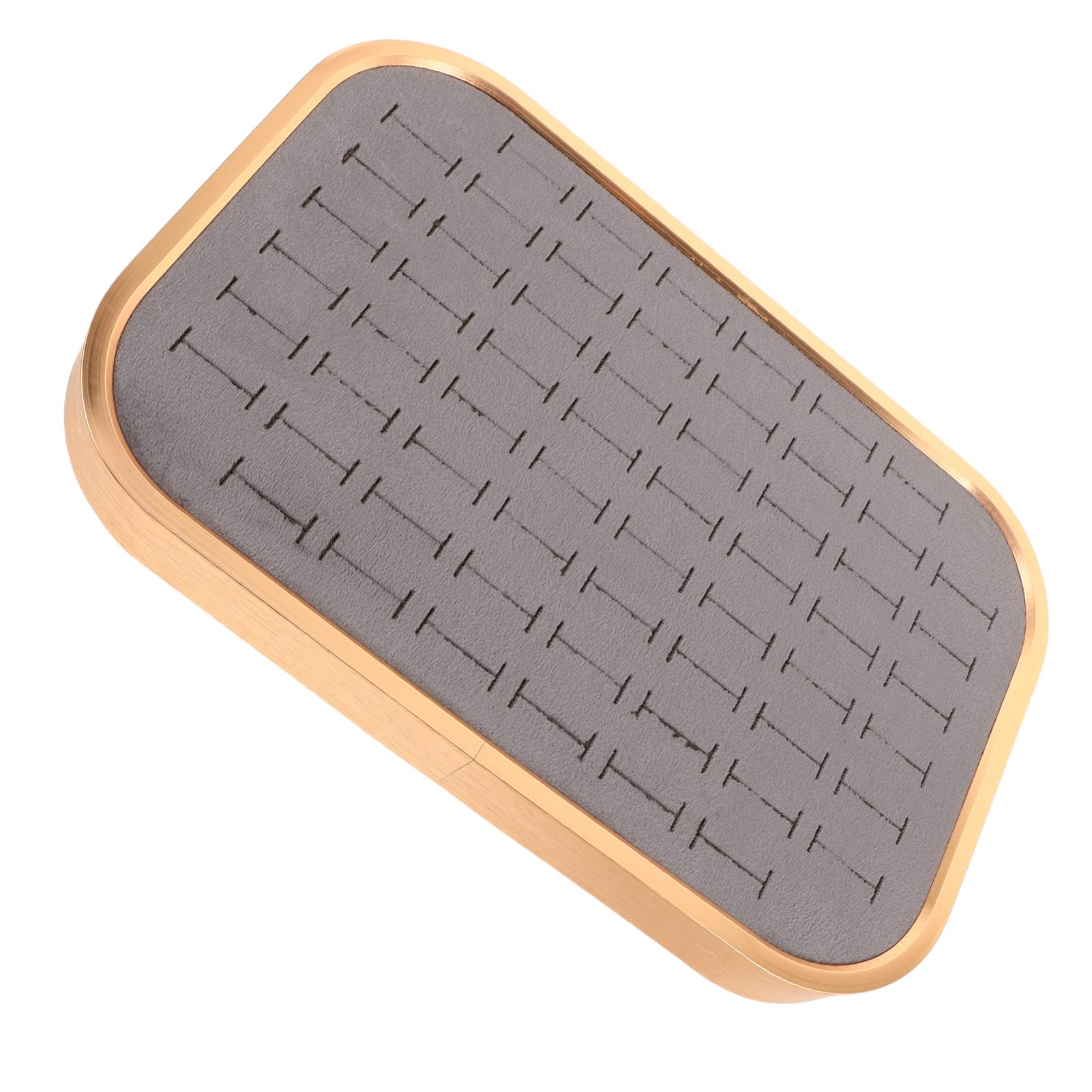 UKCOCO Bandeja de Terciopelo para Guardar Joyas Compartimentos Organizador Rectangular para Exhibir Anillos Aretes y Collares Bandeja para Exhibir Anillos para Mujeres